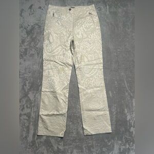 Vanilla Trouser Pants Women’s 40 N Becky Cream White Italian High Rise